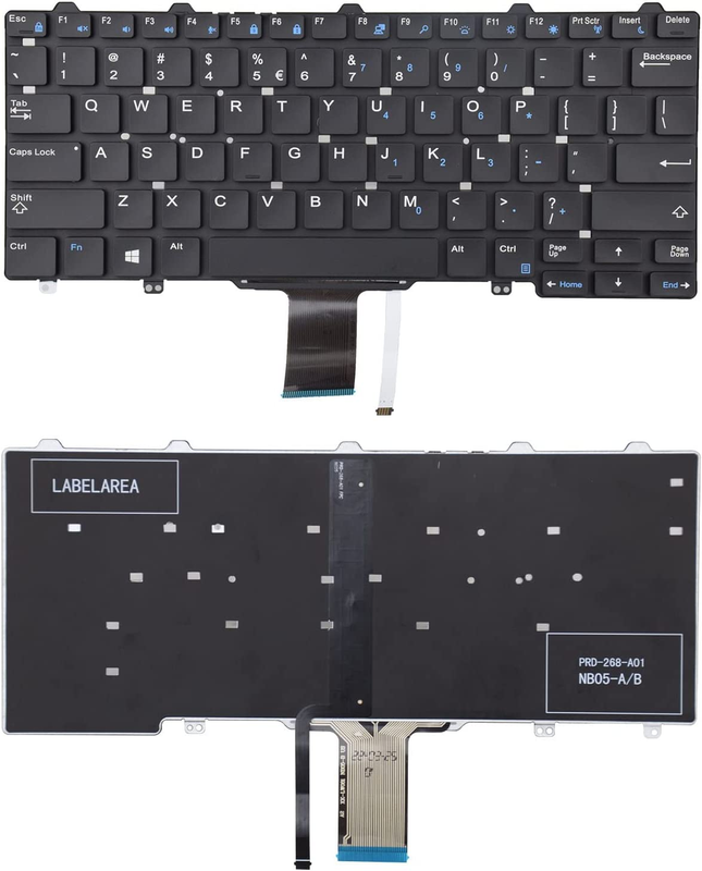Backlight Keyboard Replacement Compatible with Dell Latitude 3150 3160 3350 5250