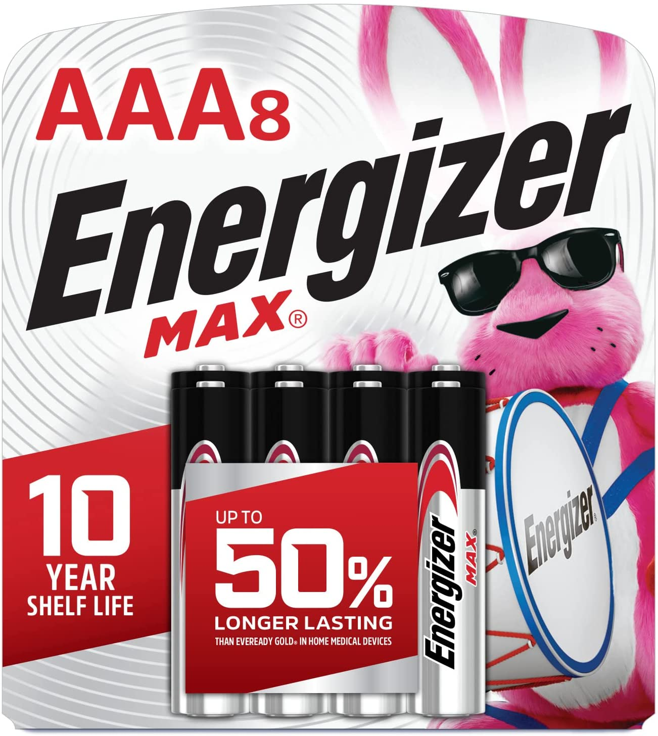 Energizer AAA Batteries, Max Triple A Alkaline, 4 Count