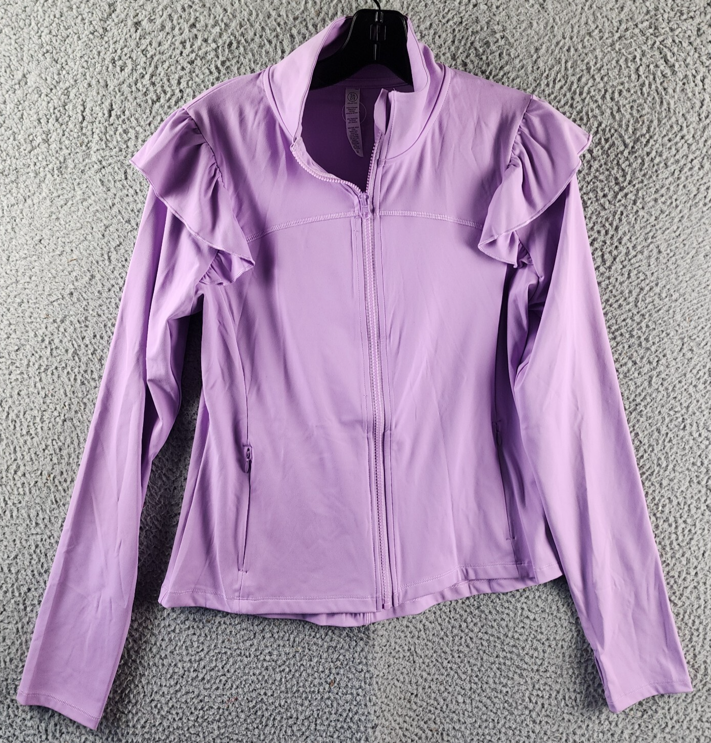 SAGE COLLECTIVE UPF 50+ Flyer Performance Track Jacket Women M Lilac Zip Closure - Picture 2 of 14