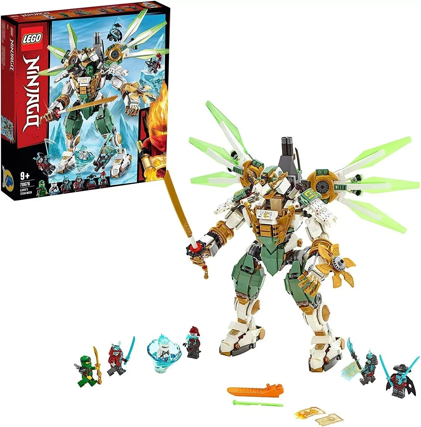 yoshi様706専用 LEGO 70676 NINJAGO: Lloyd's Titan Mech 9+ Block toy from