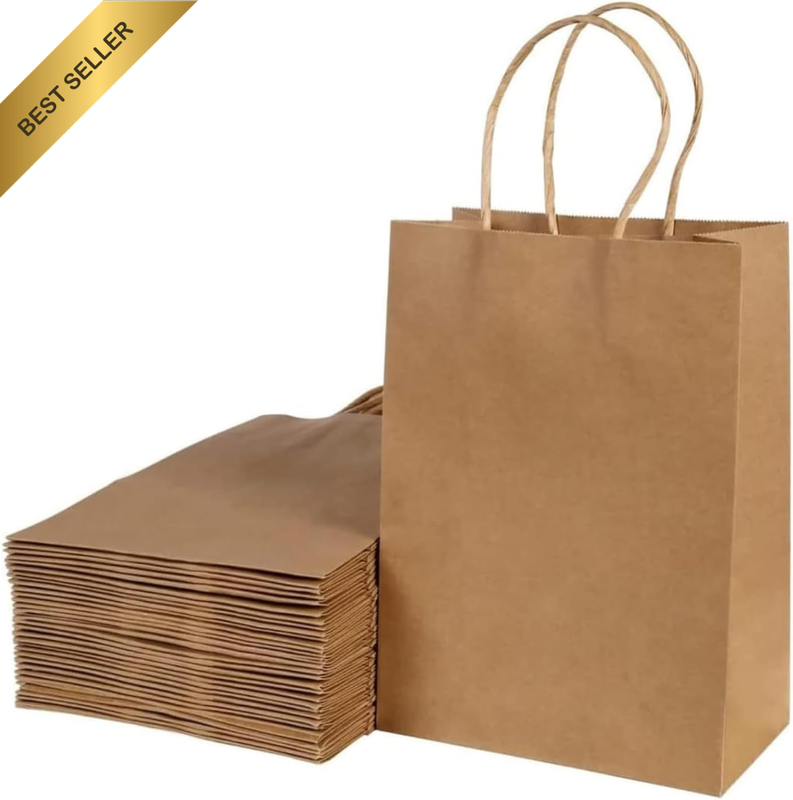 Paper Gift Bags with Handle Paper Carrier Bag Gift Bags Kraft Paper Bag DIY Adve