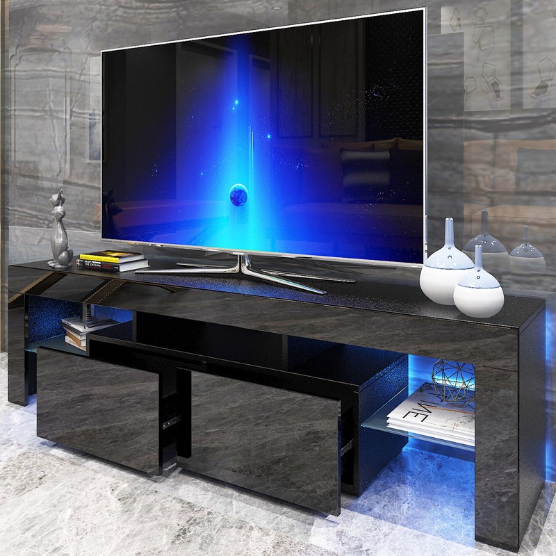 Entertainment Center Media Gaming Console Table For 70in Tv