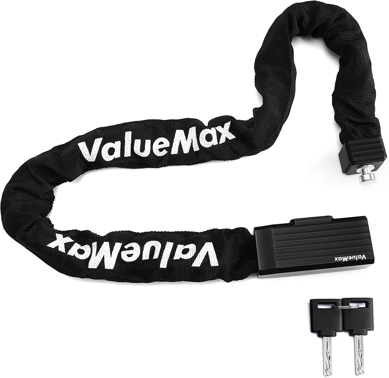 ValueMax 3.2Feet Bike Chain Lock Heavy Duty Anti Theft Security Chain Lock w/Key