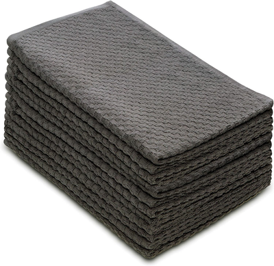 Cotton Craft, Euro Cafe Waffle Weave Terry Kitchen Towels, 1