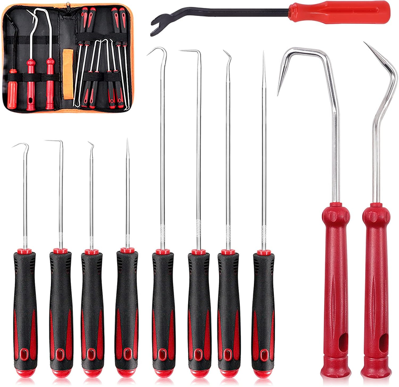 11Pcs Hose Removal Hook Set, Long and Short Hooks Combination Precision Hooks Se