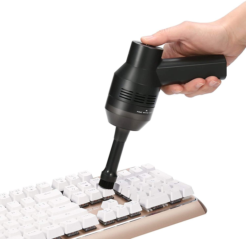MECO Keyboard Cleaner with Cleaning Gel, Rechargeable Mini Vacuum Cordless Vacuu