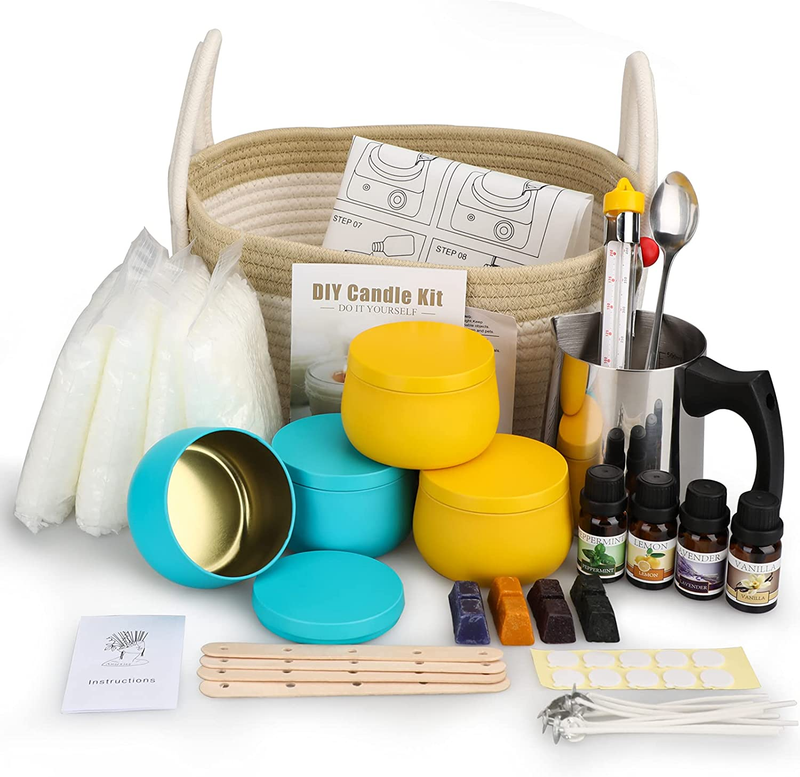 Candle Making Kit, Beeswax Candle Making Supplies for Beginn