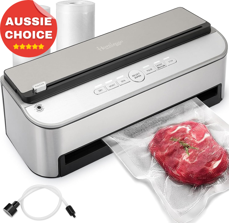 Vacuum Sealer Machine 120W Automatic Food Saver Powerful Sealing System