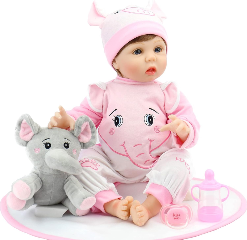 Aori Reborn Baby Dolls Girl 22 Inch Realistic Newborn Baby Doll Weighted Lifelik