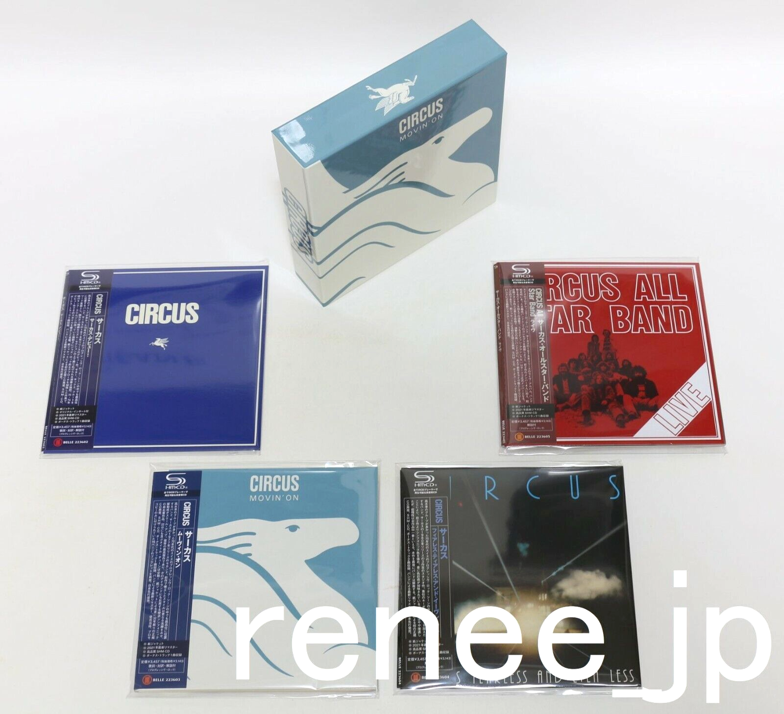 CIRCUS (CHE) &frasl; JAPAN Mini LP SHM-CD x 4 titles + PROMO BOX Set