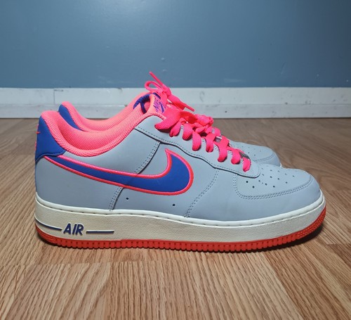 Nike Air Force 1 Wolf Gray Game Royal Hot Punch 488298-013