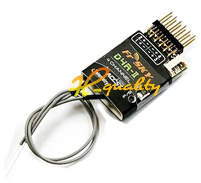 FrSky D4R-II - 4 Channel Receiver w/ Data Port, CPPM, RSSI, 2-Way