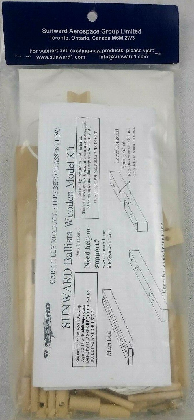 Ballista Wood Kit Sunward 00 103 Skill Level 3 Wooden Working Model