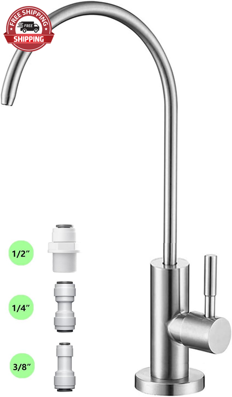 Drinking Water Faucet for Kitchen,100% Lead-Free Reverse Osmosis Faucet,Stainles