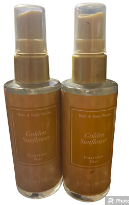 Bath & Body Works GOLDEN SUNFLOWER Mist (2 bottles) - Travel Size - NEW