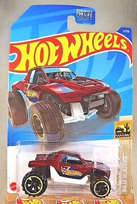 2022 Hot Wheels #2 Baja Blazers 1/10 TWINNIN' 'N WINNIN' Dark Red w/BlackOROH6Sp
