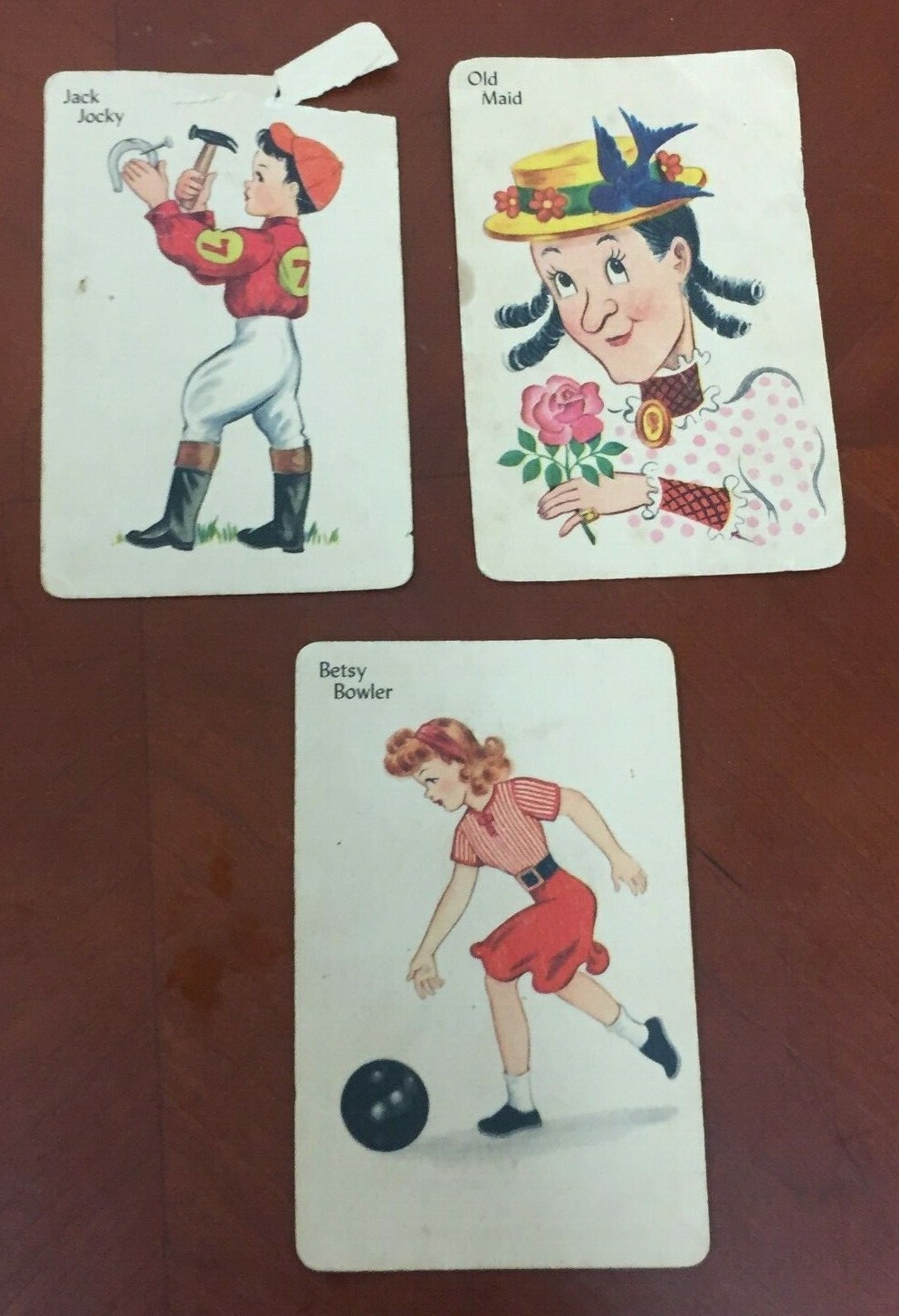 Vintage Whitman Old Maid Card Game PARTIAL DECK, Honey Pie, DECORATING IDEAS