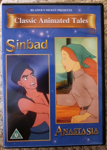 Classic Animated Tales Sinbad & Anastasia DVD Readers Digest VGC 🌀🌀