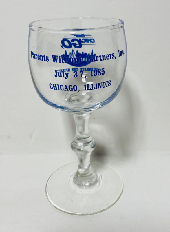 Parents Without Partners Cordial Glass Convention 1985 Chicago, Il Vtg