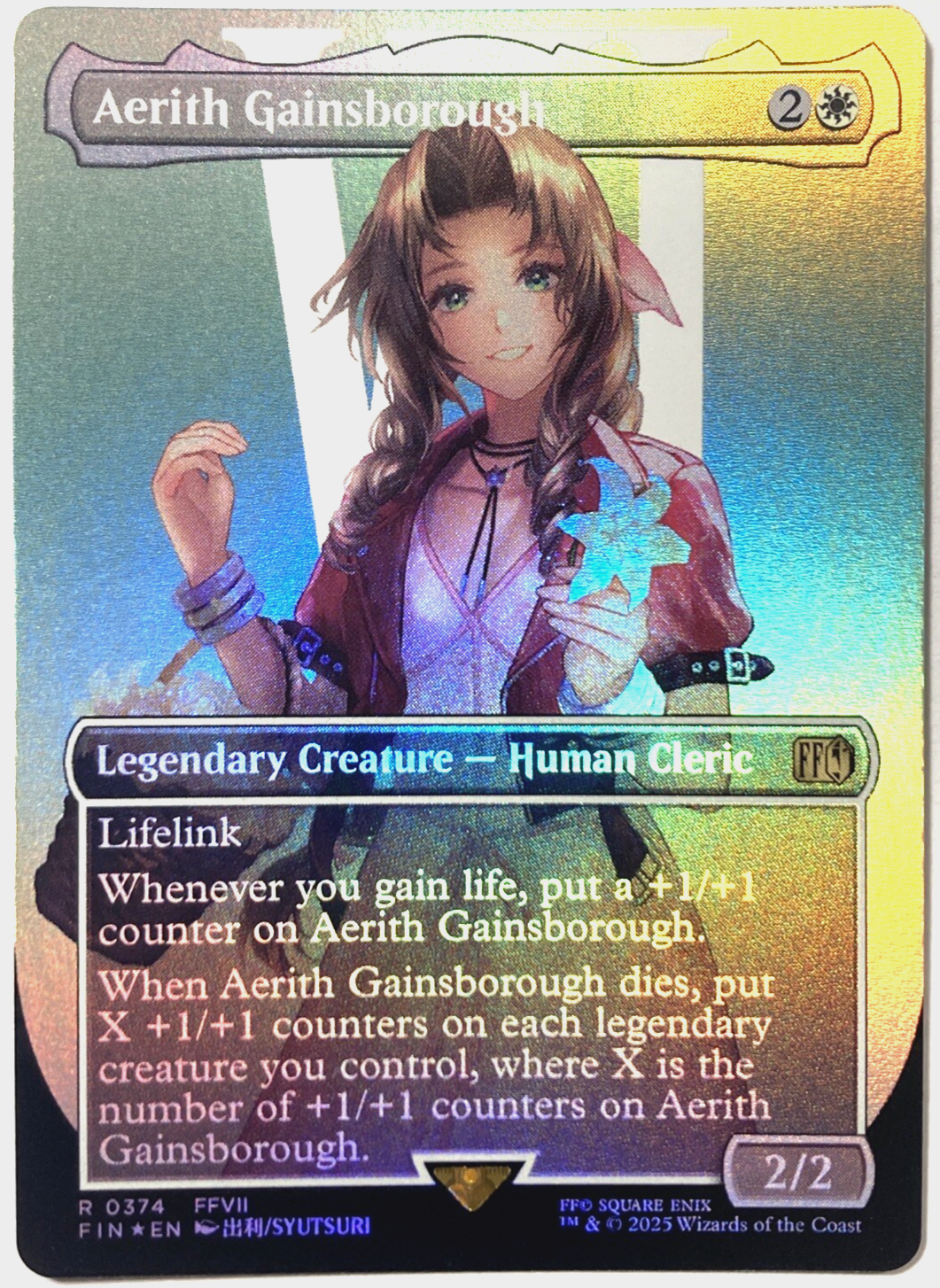 MTG エアリスAerith Gainsborough Surge FOIL Aerith Gainsborough (Borderless) (Surge Foil) | FINAL