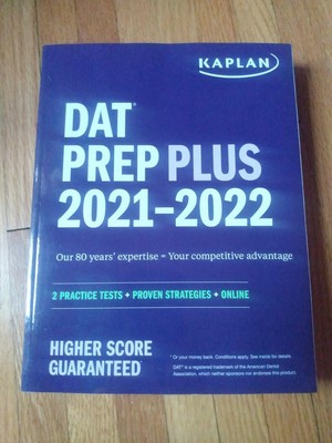 KAPLAN DAT PREP PLUS 2021-2022