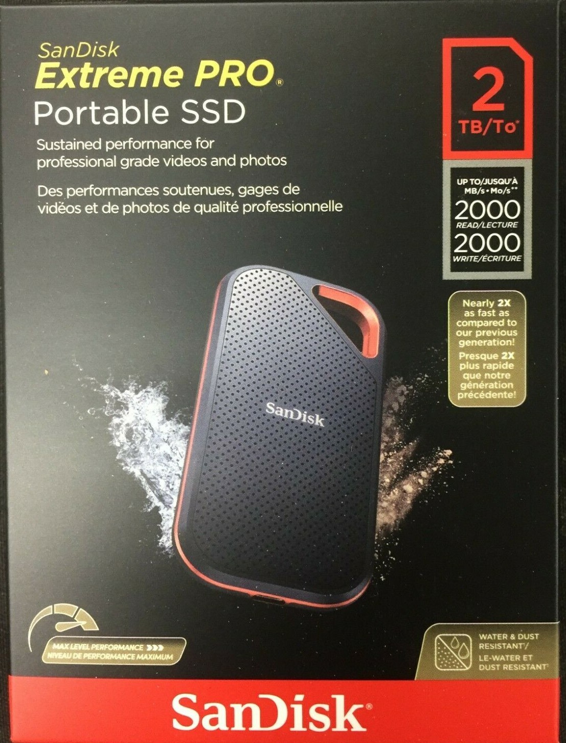 SanDisk Extreme Portable SSD くるしく 2TB未開封新品