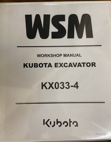 Kubota WSM ワークショップマニュアル ER320, ER323 Kubota WSM ワークショップマニュアル ER320, ER323 WSM Kubota