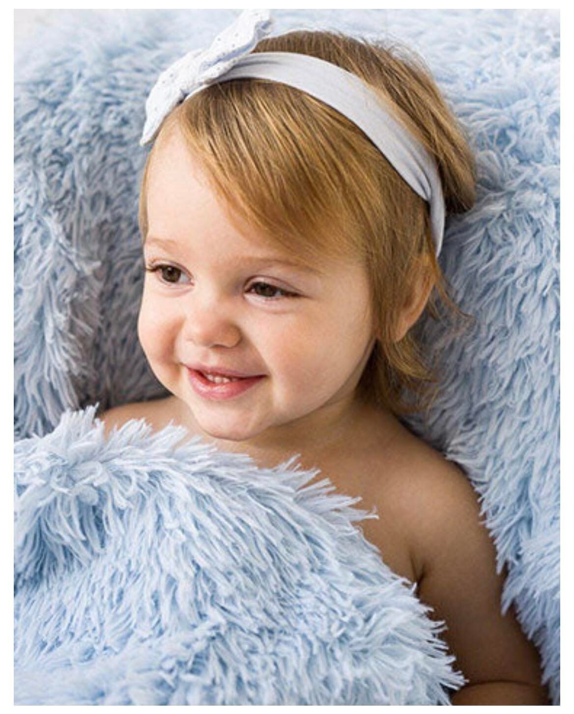 BIZZI GROWIN KOOCHICOO "LITTLE PRINCE" BLUE FLUFFY BABY BLANKET