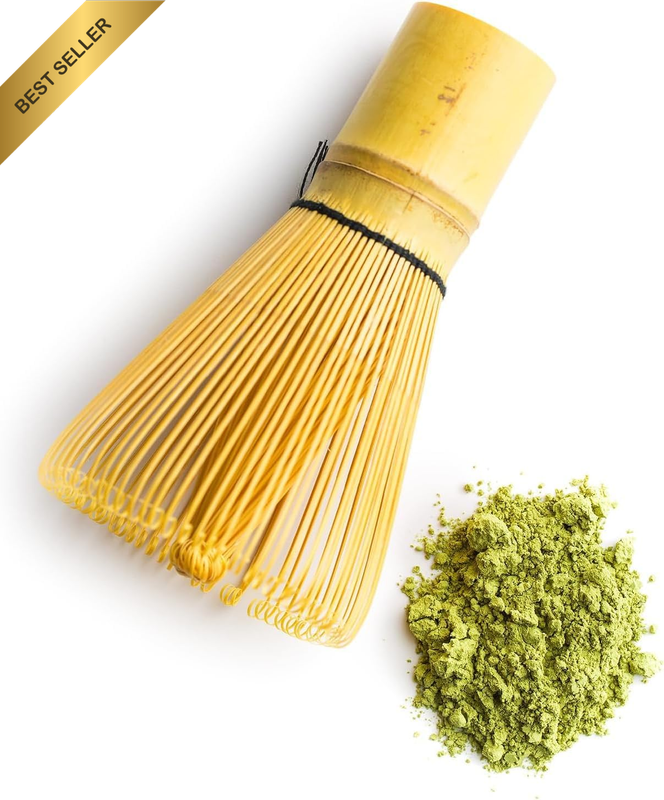 Matcha Whisk, Natural Bamboo Whisk Chasen Traditional 100 Sticks Matcha Whisk, J