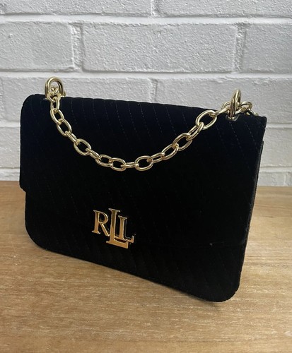 ◆Ralph Lauren◆ワンショルダー ベルベット トップ 送料込 Lauren Ralph Lauren Velvet Crossbody Bag