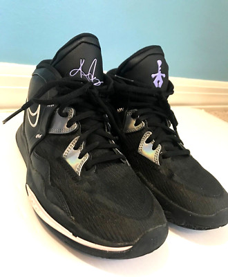 Nike Kyrie Infinity Black/Metallic Silver Junior/Kids Sz 4 Basketball DD0334-005