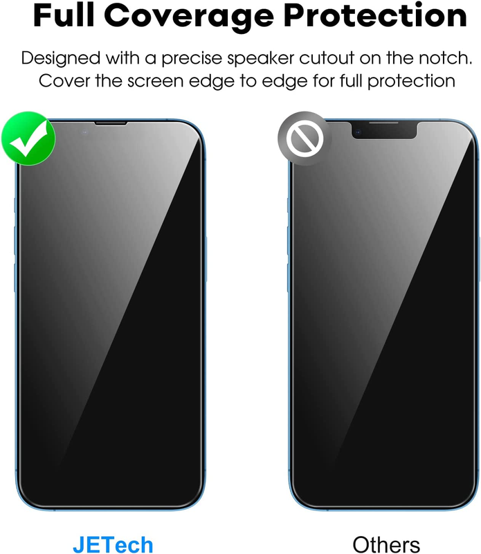 Full Coverage Screen Protector for iPhone 16e 2025, iPhone 13/13 Pro 6.1-Inch, T
