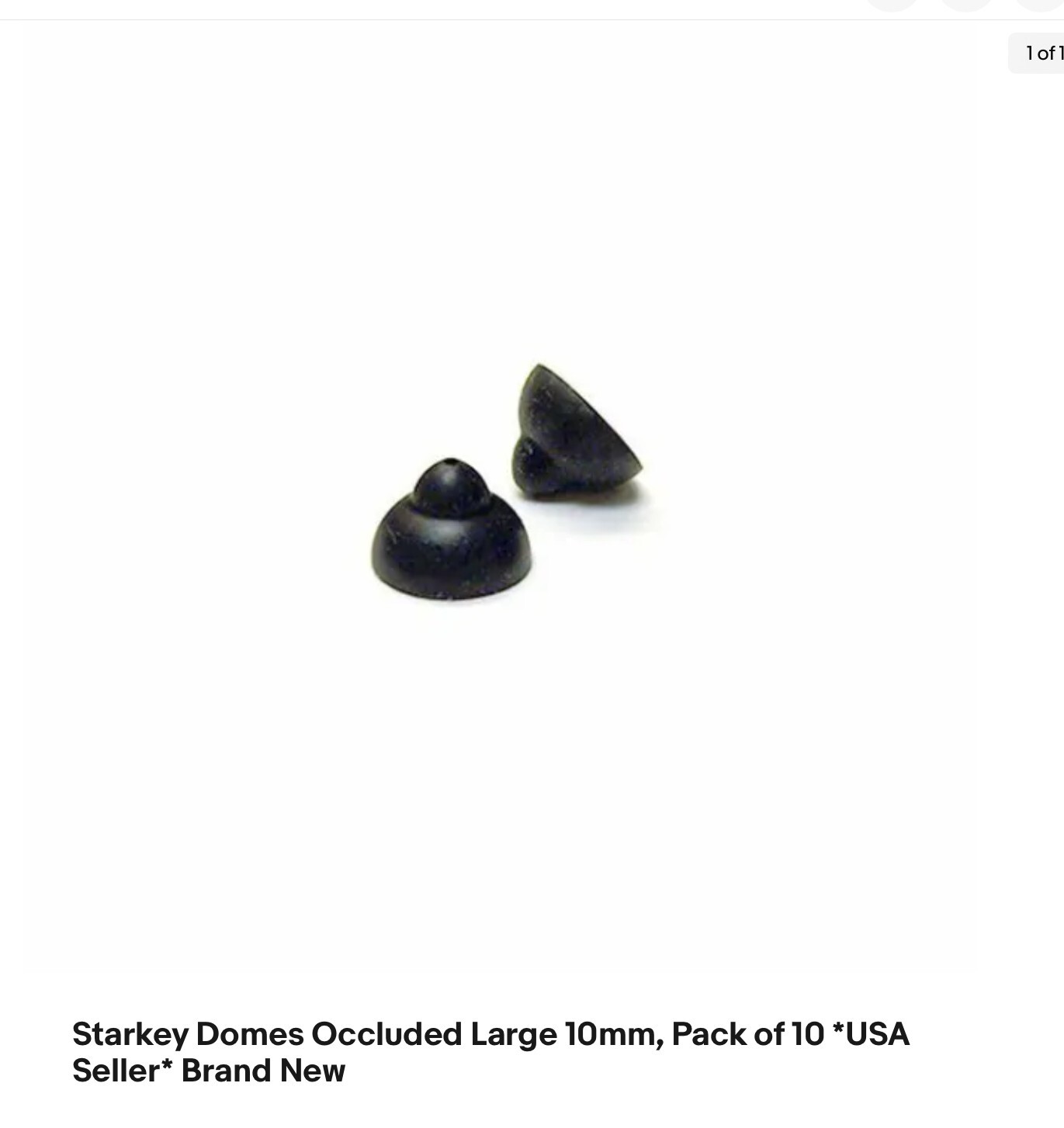 Starkey Hearing Aid Domes.. Size 10 mm Closed