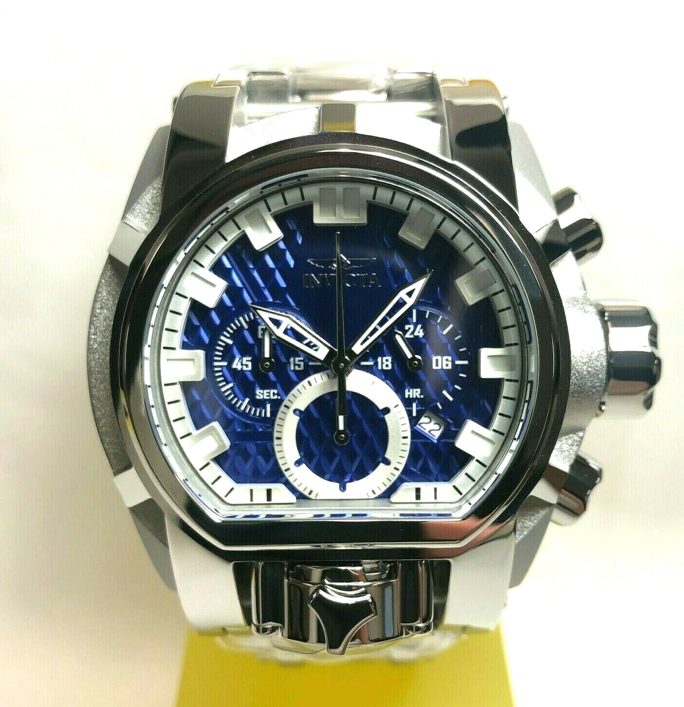 Pre-owned Invicta 31549 Men 52mm Silver/blue Bolt Zeus Pre-owned Invicta 31549 Men 52mm Silver/blue Bolt Zeus