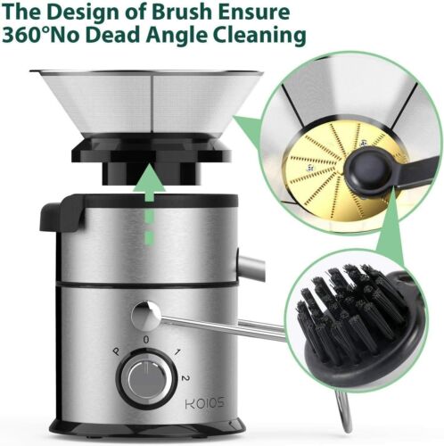 Slow Masticating Juicer Machine Cold Press Extractor Easy Clean Quiet Motor US