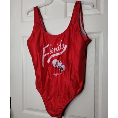 Creative Apparel NWOT Size 3X Florida Red One Piece Swimsuit Bathing Suit