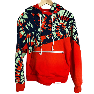 Nike Standard Issue Dri Fit Hoodie Orange Tie Dye Size Small eBay
