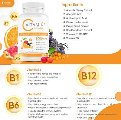 Collagen Vitamin B1 6 12 C D3 Boom Vit C Help Build Immunity Helps Reduce Stress