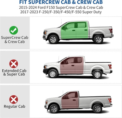 Upgraded Under Seat Storage Box For 2015 - 2023 Ford F150 SuperCrew Cab 3-in-1