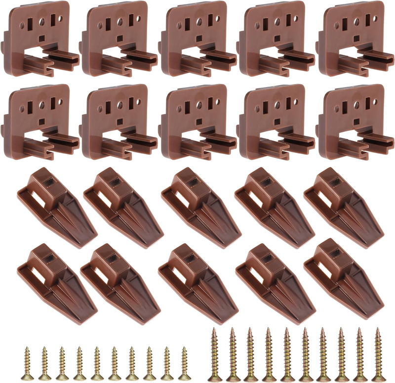 10PCS Drawer Slide Track Guide Glide for Center Mount Drawer for Dressers and fo