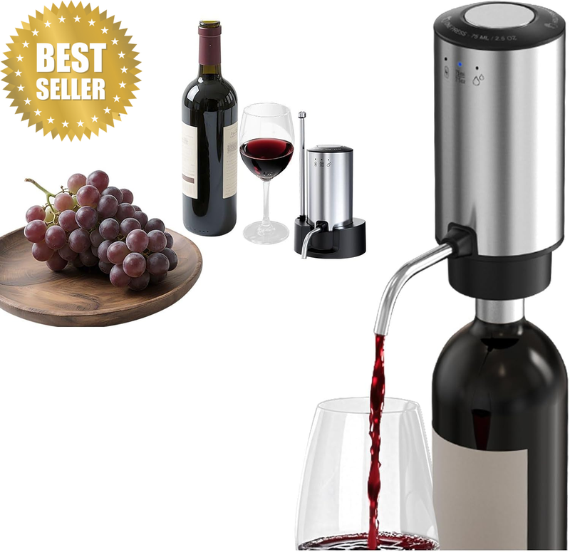 Rechargeable Wine Aerator Electric Wine Decanter, Automatic Wine Dispenser Withs