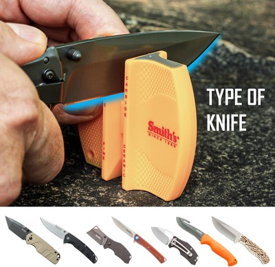 Smith's CCKS 2-Step Knife Sharpener - Yellow - 2-Step Preset Coarse & Fine Slots