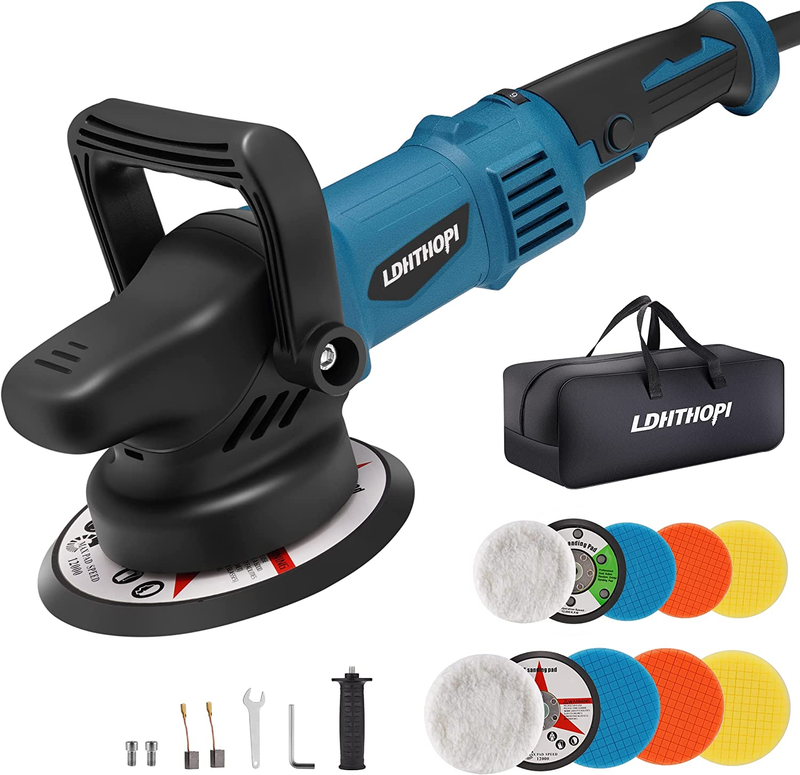 Dual Action Polisher, 980W 5/6 Inch Random Orbital Buffer Polisher for Car Detai