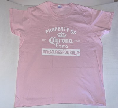 Property Of Corona Extra Relax Responsibly Women T-shirt Size L