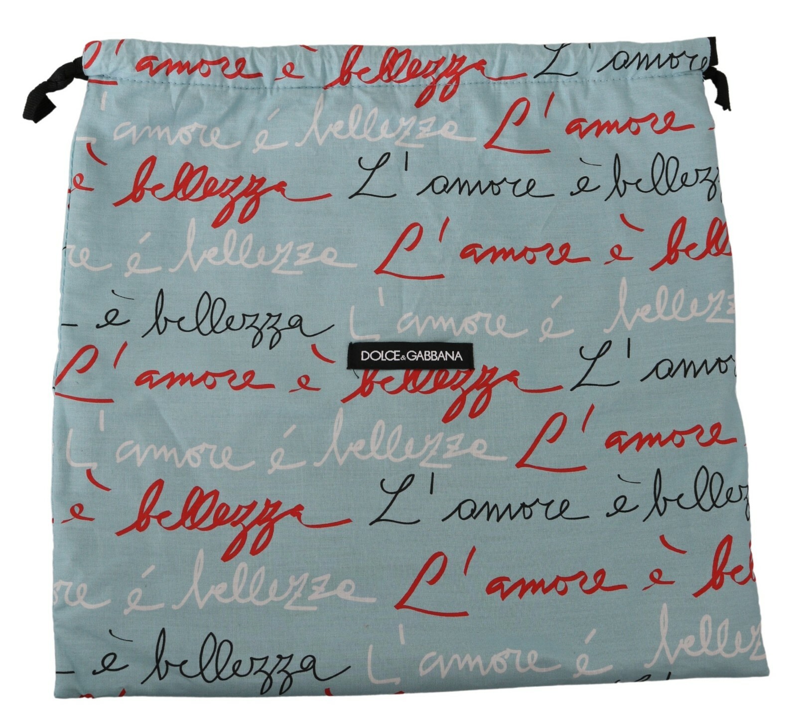 

DOLCE - GABBANA Сумка-пылесборник Синяя сумка для обуви на шнурке с принтом LAmore 32x33см, Синий