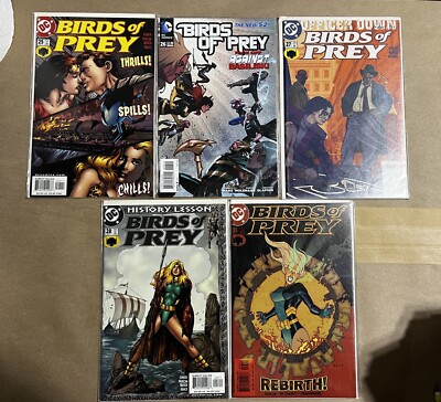 Birds of Prey 5 Comic Book Lot DC Issues 25 26 27 28 35