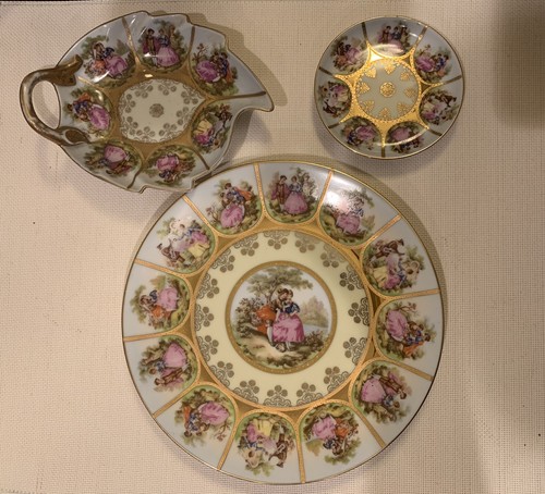 ビンテージ 西ドイツ製 Love story handpainted プレート ビンテージ 西ドイツ製 Love story handpainted プレート