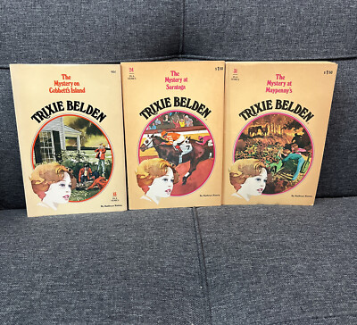 Lot of 3 Trixie Belden Oval Paperback Books 16-20 by Kathryn Kenny. #s 13, 24,31
