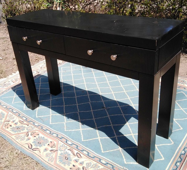 black buffet side table