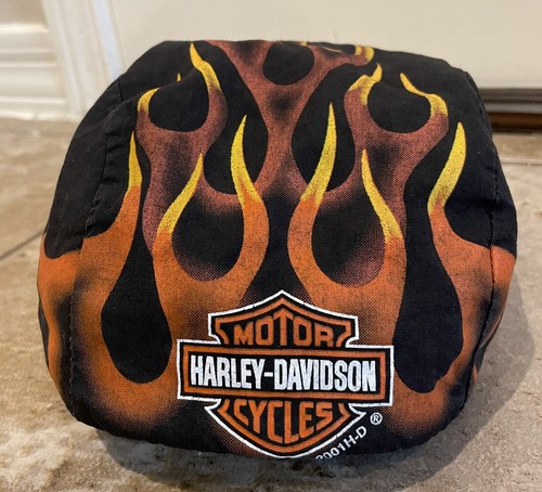 帽子 90s 00s vintage harleydavidson flame cap VINTAGE Harley Davidson Flame Hat Cap Gray, Black Adjustable